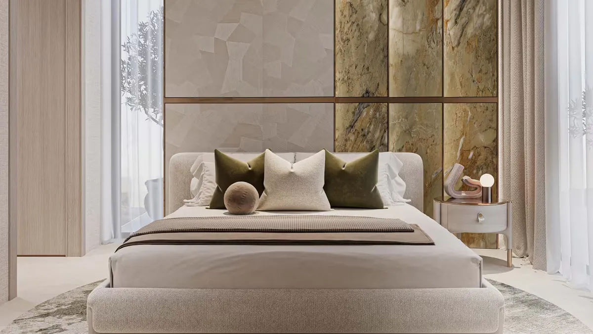Arlington Park II 1-Bedroom Apartment layout at Dubailand Residence Complex