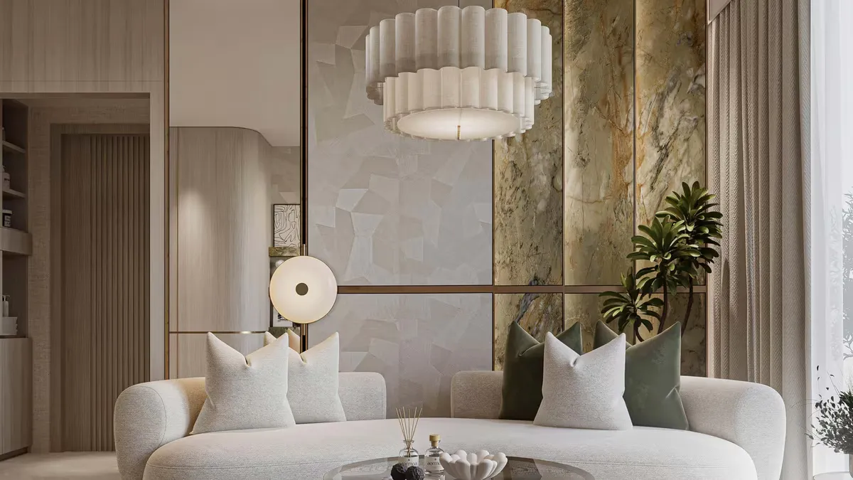 Arlington Park II Furnished Studio layout at Dubailand Residence Complex